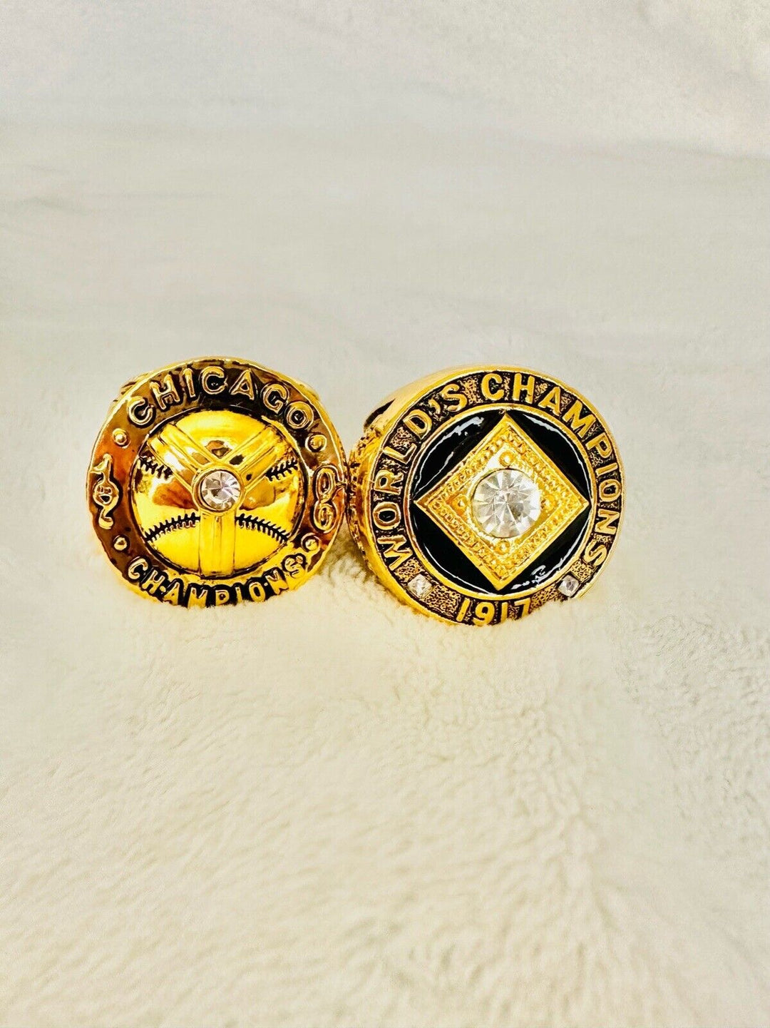 2 Chicago White Sox World Series Ring Set W Box,  SHIP 1906/1917 - EB Sports Champion's Cache