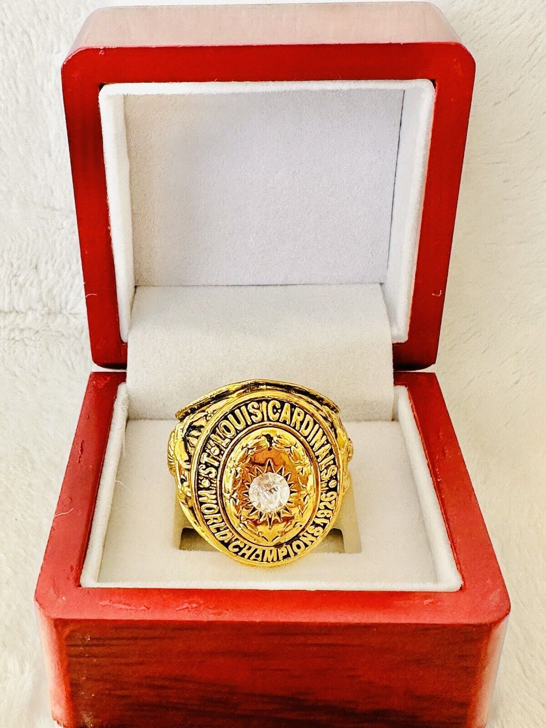 1926 St Louis Cardinals World Series Championship Ring W Box,  SHIP - EB Sports Champion's Cache