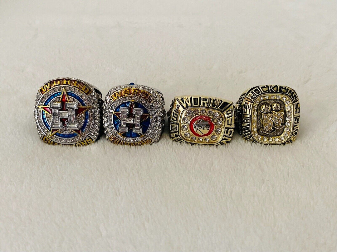 Houston Ultimate Championship Ring Set, USA SHIP, Rockets Astros - EB Sports Champion's Cache