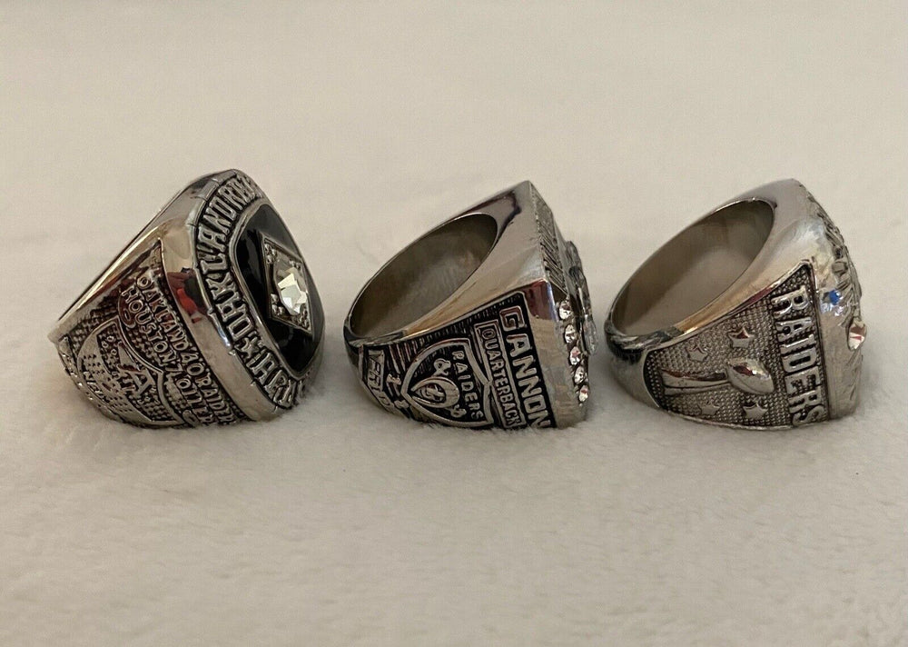 3 PCS Oakland Raiders AFC Championship Ring, US SHIP - EB Sports Champion's Cache