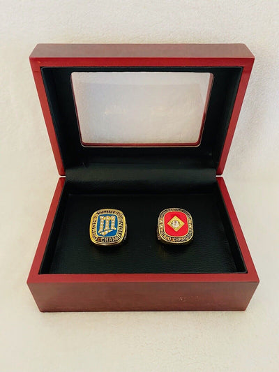 2 PCS Minnesota Twins World Series Ring Set W Box,  SHIP - EB Sports Champion's Cache