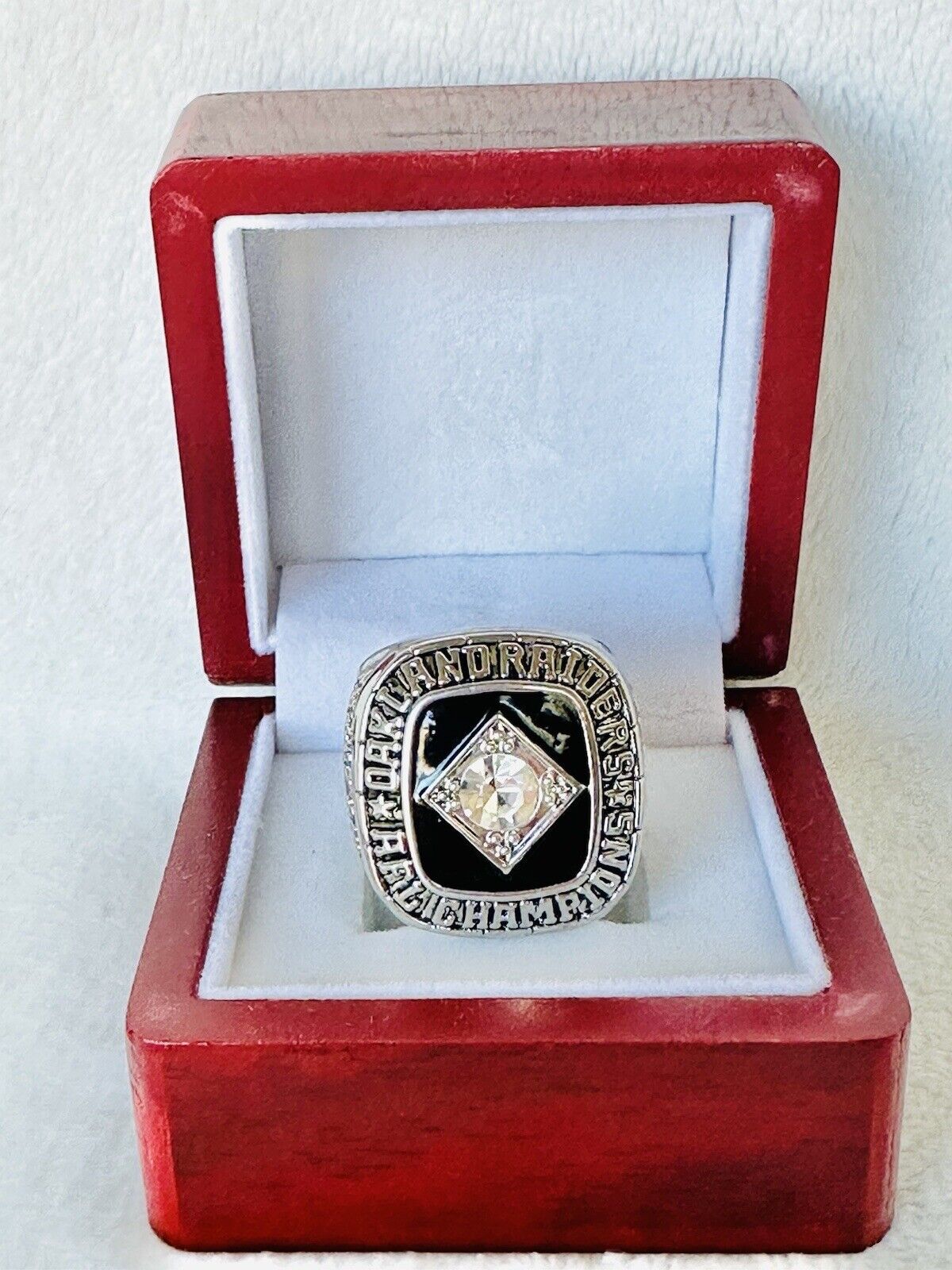 1967 Oakland Raiders Replica AFC Championship Ring W Box, US SHIP - EB Sports Champion's Cache