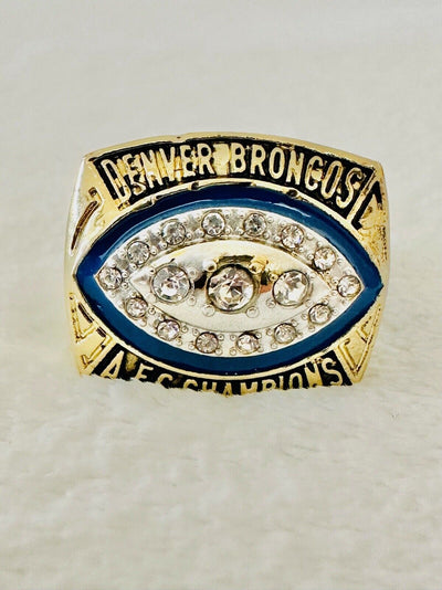 1989 Denver Broncos AFC Championship Ring, Elway, US SHIP - EB Sports Champion's Cache