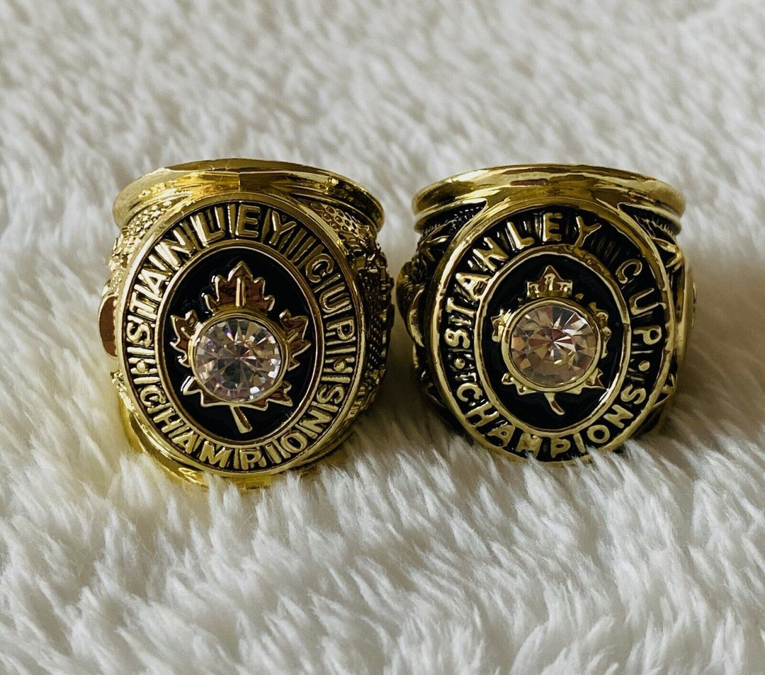 2 PCS Toronto Maple Leafs Stanley Cup Championship Ring Set,  SHIP 1964/67 - EB Sports Champion's Cache