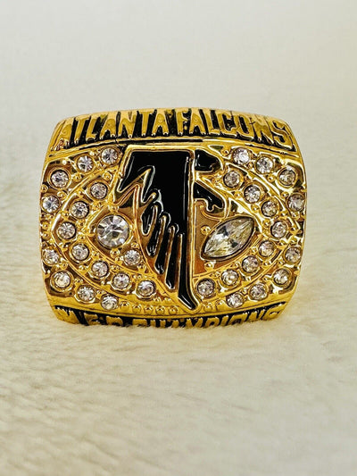 1998 Atlanta Falcons NFC Championship Ring Replica, US SHIP - EB Sports Champion's Cache