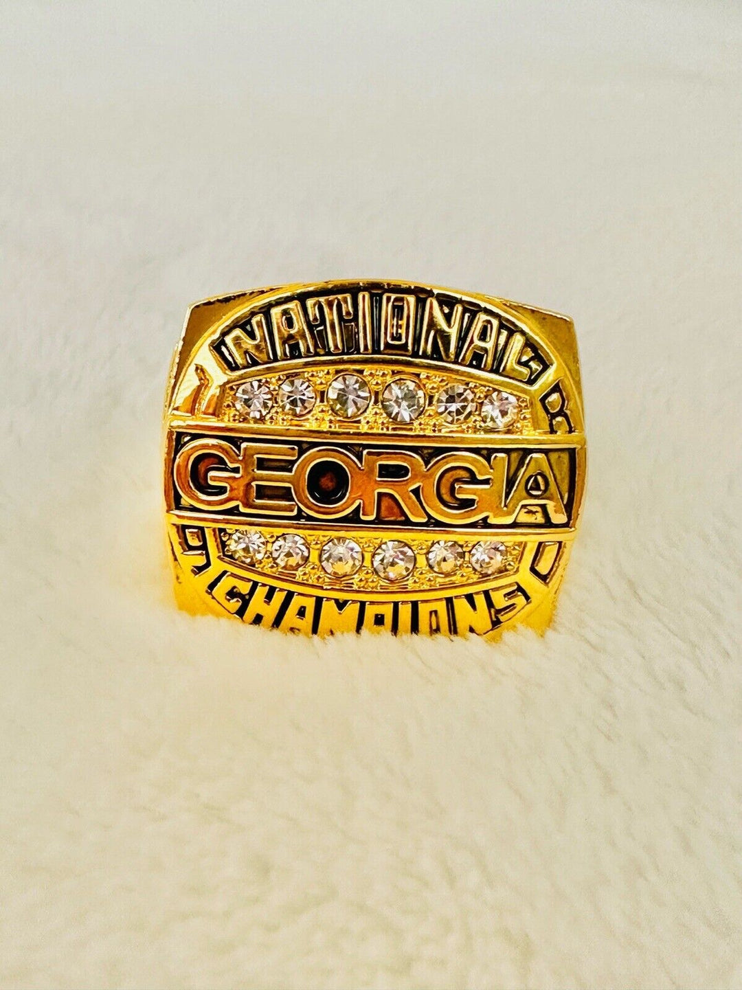 1980 Georgia Bulldogs National Championship Ring, 24K, US SHIP - EB Sports Champion's Cache