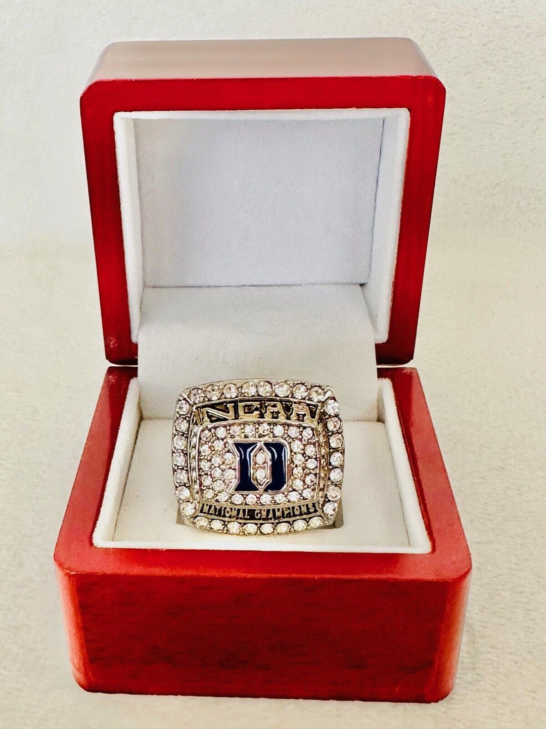 2015 Duke Blue Devils National Champions Basketball Ring W Box, US SHIP Coach K - EB Sports Champion's Cache