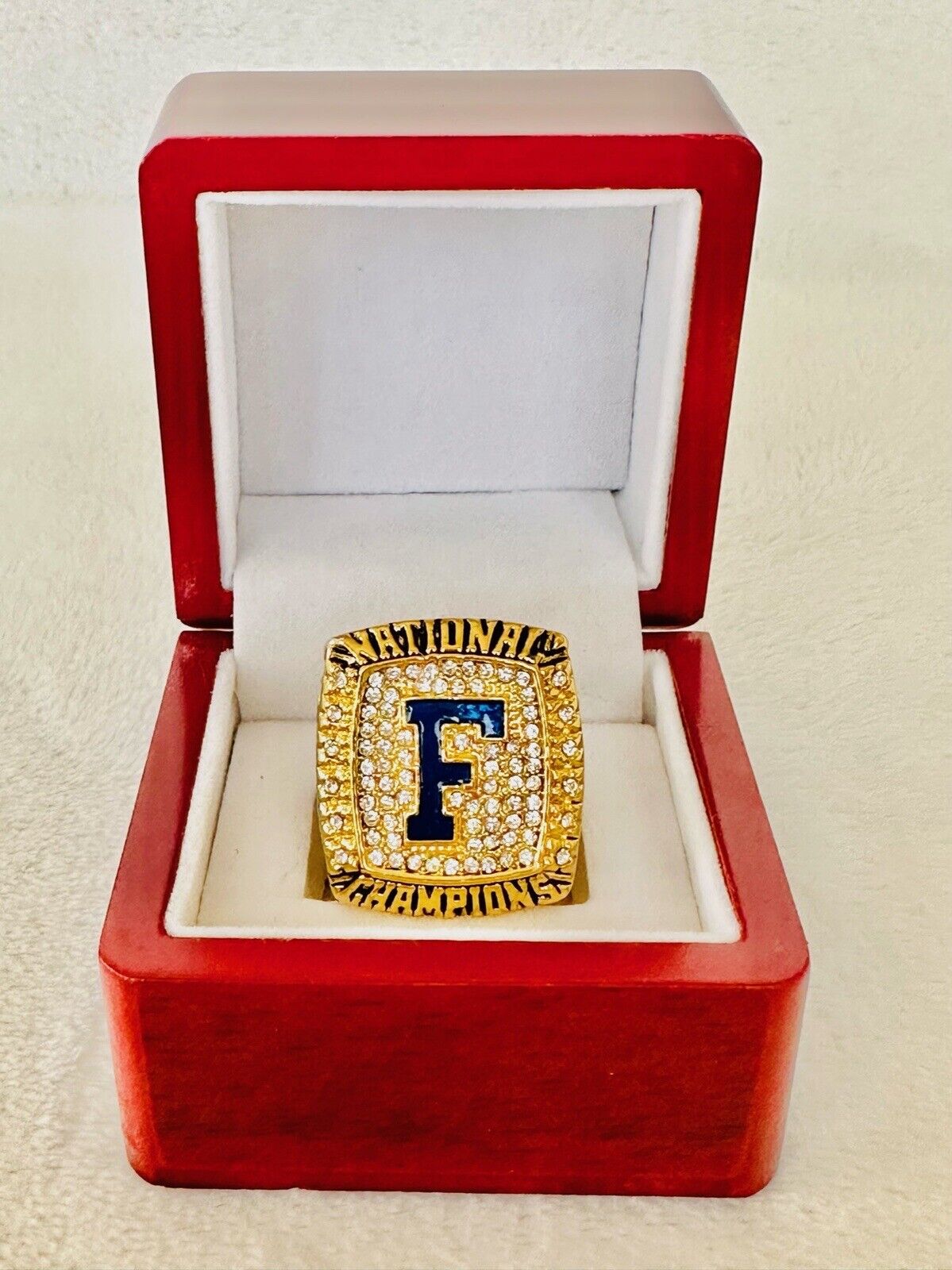 2008 Florida Gators National Championship Ring W Box, US SHIPPER, Tebow - EB Sports Champion's Cache