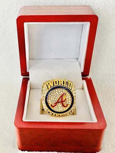 2021 Atlanta Braves World Series Champion Ring W Box, US SHIP - EB Sports Champion's Cache