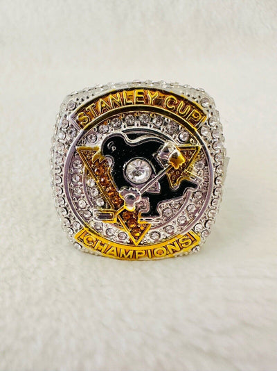 2016 Pittsburgh Penguins  Stanley Cup 18k GP Championship Ring,  SHIP - EB Sports Champion's Cache