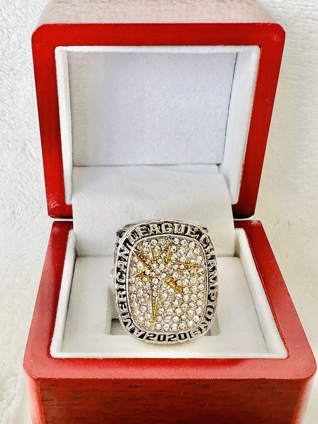 2020 Tampa Bay Rays American League Championship Ring W Box,  SHIP - EB Sports Champion's Cache