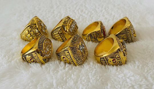 7 San Francisco 49ers Ultimate Collection Ring Set W Box, US SHIP - EB Sports Champion's Cache