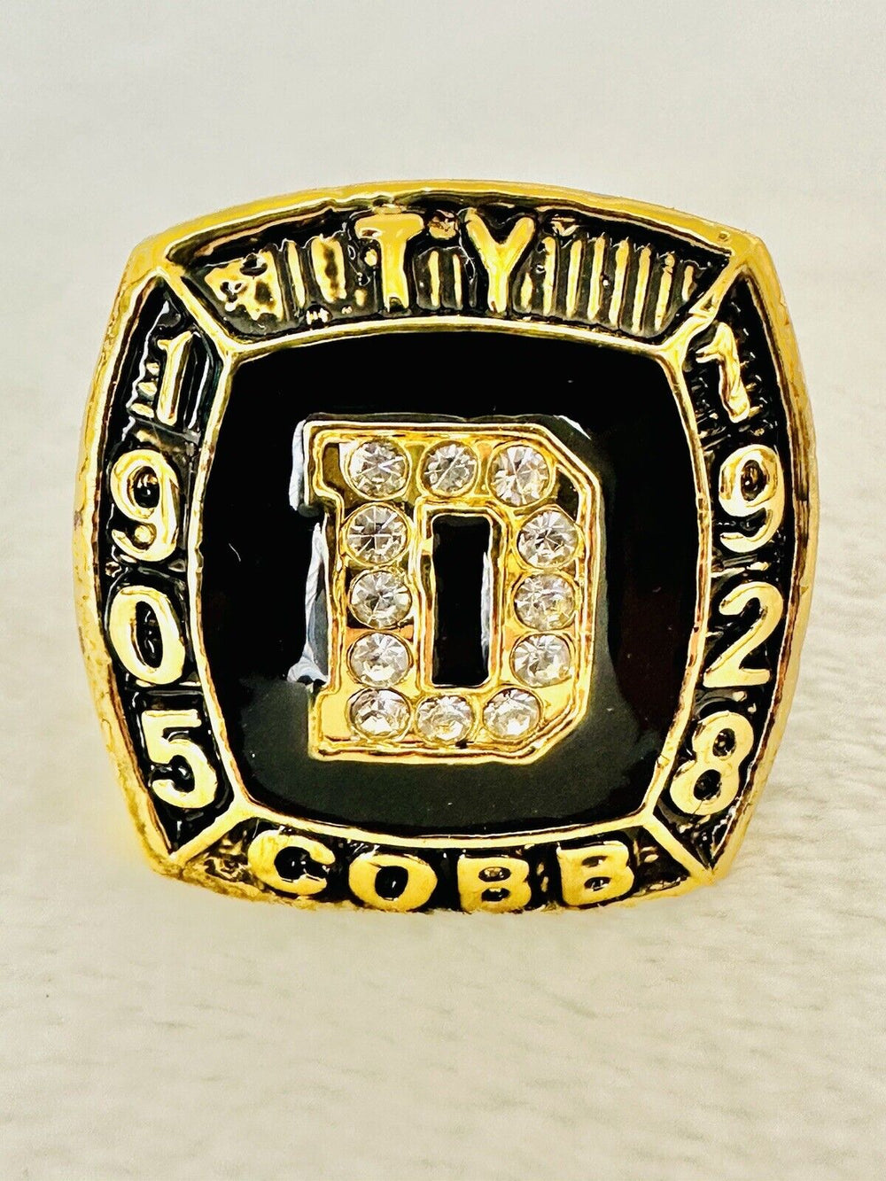 Detroit Tigers Ty Cobb Hall Of Fame Ring W Box,  SHIP 1905-1928 - EB Sports Champion's Cache