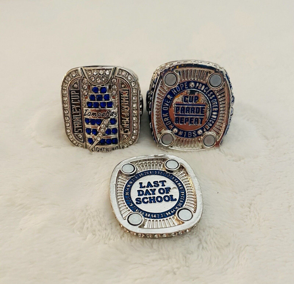 2 PCS Tampa Bay Lightning Stanley Cup Championship Ring SET,  SHIP - EB Sports Champion's Cache