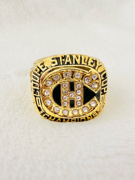 1986 Canadiens Stanley Cup 18k GP Brass Championship Ring W Box,  SHIP - EB Sports Champion's Cache