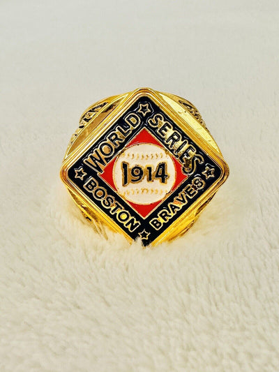 1914 Boston Braves World Series Championship Ring Retro Ring,  SHIP - EB Sports Champion's Cache