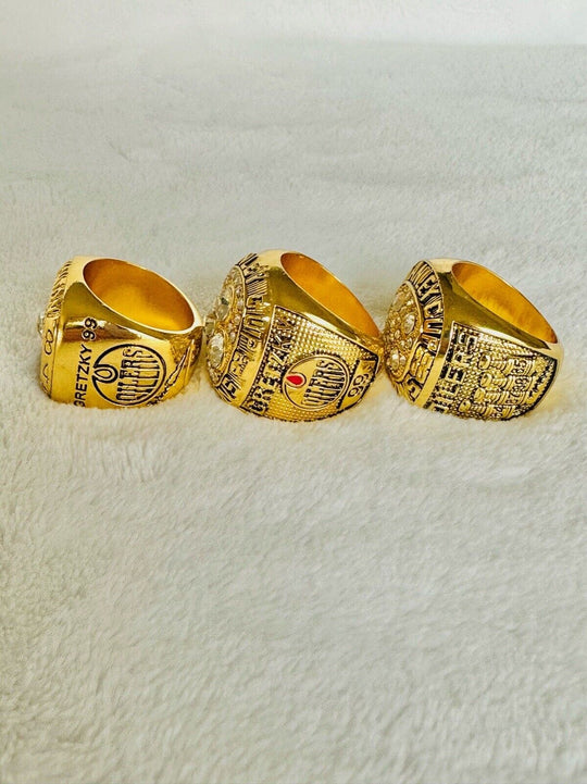 WAYNE GRETZKY MVP Ring Set,  SHIP 1984/87/88 - EB Sports Champion's Cache