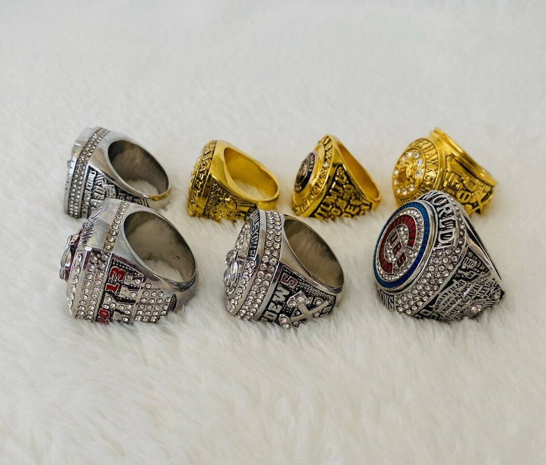 Chicago Ultimate Collection Championship Ring SET W Box,  Bears, Blackhawk - EB Sports Champion's Cache