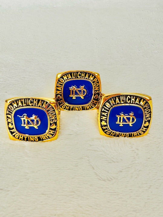 3 PCS Notre Dame Championship Display fan Ring Set US SHIP - EB Sports Champion's Cache