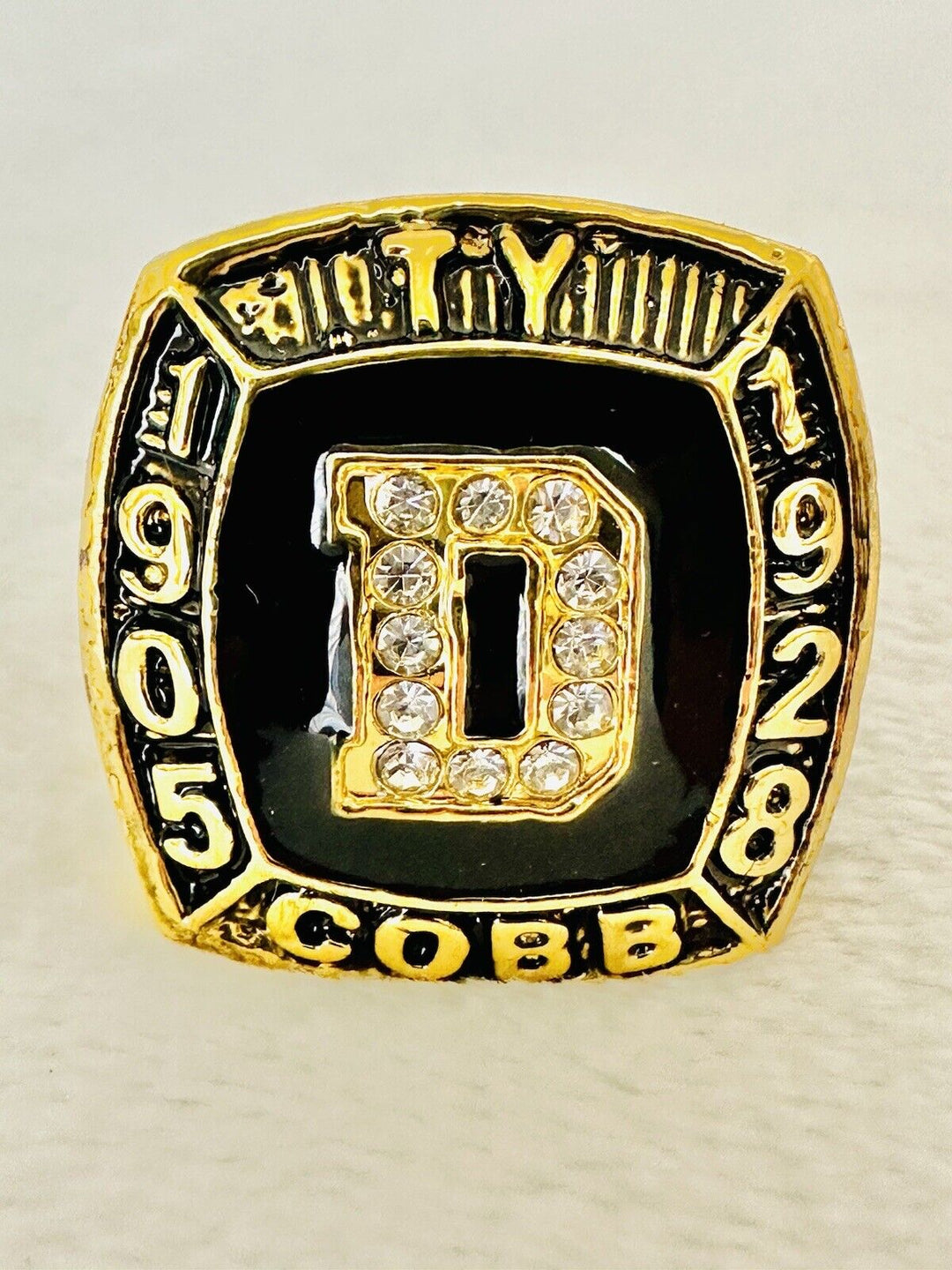 Detroit Tigers Ty Cobb Hall Of Fame Ring,  SHIP 1905-1928 - EB Sports Champion's Cache