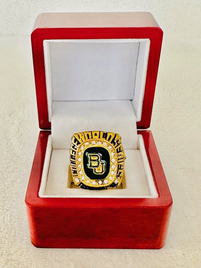 2005 Baylor  Bears Commerative Championship Display fan Ring W Box, US SHIP - EB Sports Champion's Cache