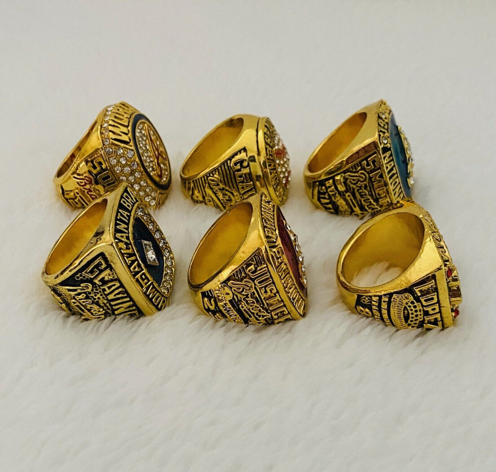 Atlanta Braves Ultimate Collection Champion Ring SET M, US SHIP - EB Sports Champion's Cache