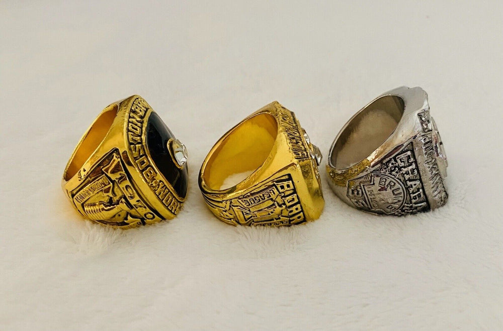 3 PCS Boston Bruins Stanley Cup Hockey Ring Set,  SHIP - EB Sports Champion's Cache