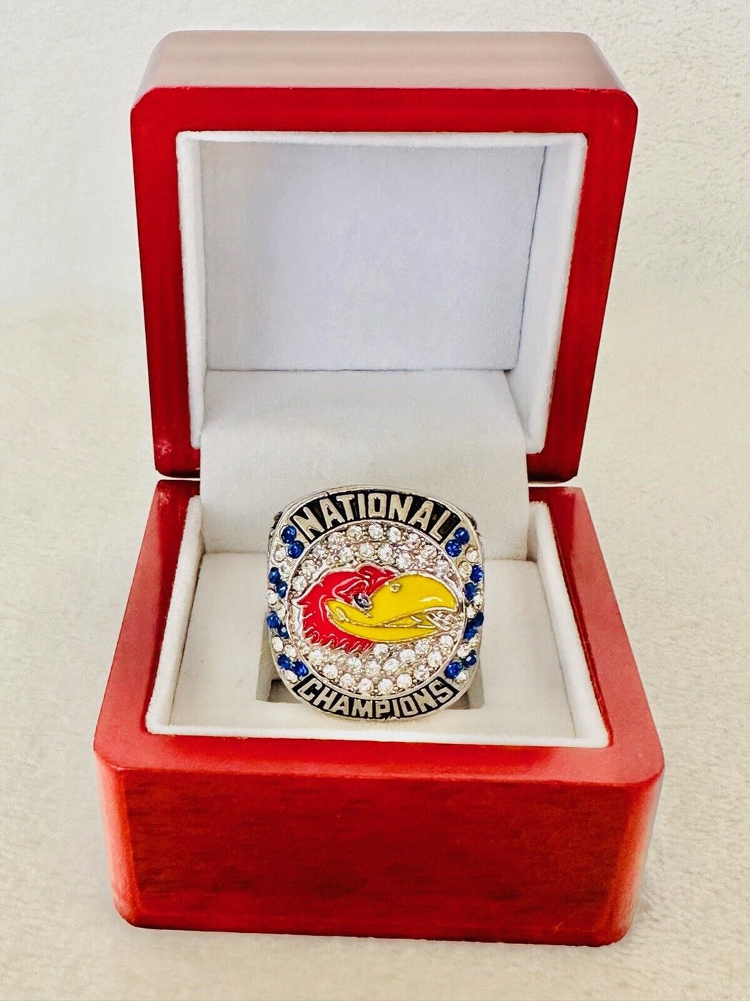 2022 Kansas Jayhawks Basketball National Championship Ring W Box, US SHIP - EB Sports Champion's Cache