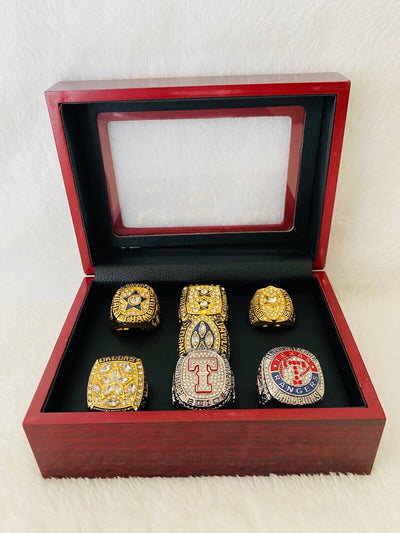 Dallas Ultimate Collection Championship Ring SET W Box, US Ship Cowboys/Rangers - EB Sports Champion's Cache