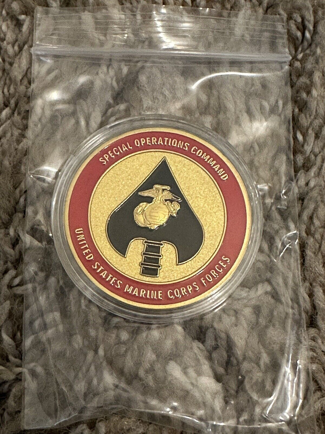 US Marine Corps Special Operations Command MARSOC USSOCOM gold Challenge Coin - EB Sports Champion's Cache