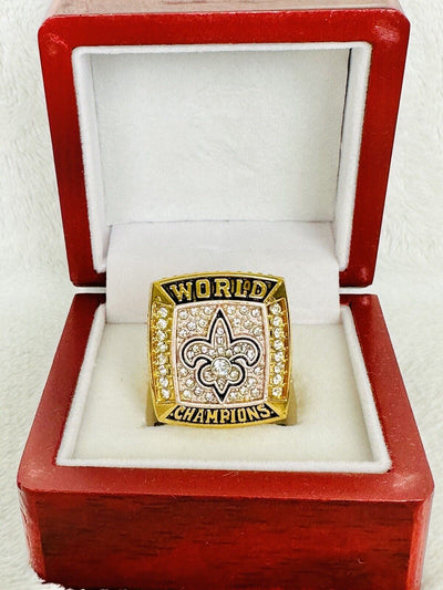 2010 New Orleans Saints Ring W Box, Drew Brees, US SHIP - EB Sports Champion's Cache