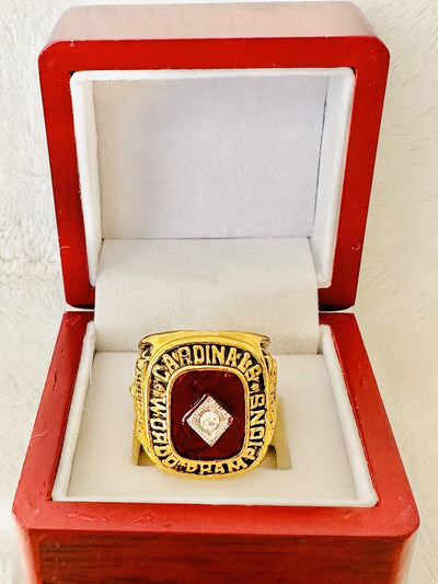 1982 St Louis Cardinals World Series Championship Ring W Box,  SHIP - EB Sports Champion's Cache