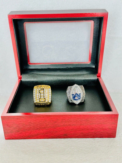 2 PCS Auburn Tigers 2010 SEC/NCAA Championship Rings W Box, Newton, US SHIP - EB Sports Champion's Cache