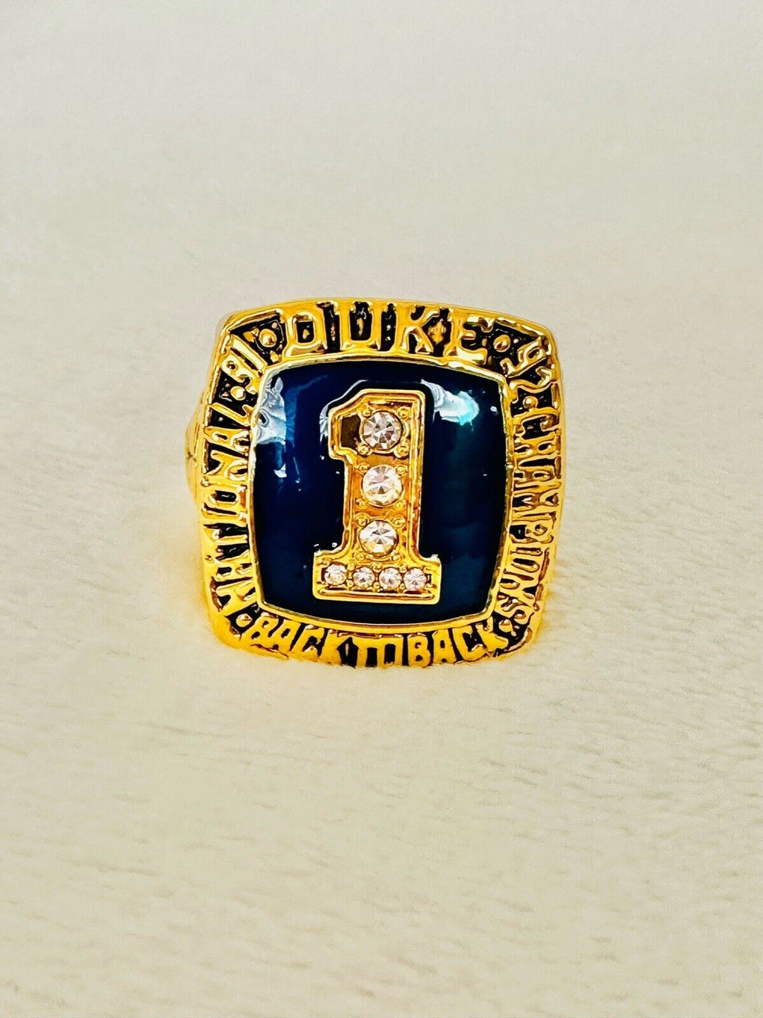 1992 Duke Blue Devils National Champions Basketball Ring, US SHIP Coach K - EB Sports Champion's Cache