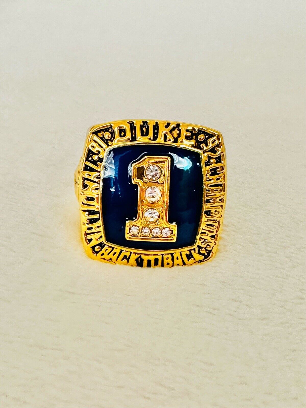 1992 Duke Blue Devils National Champions Basketball Ring, US SHIP Coach K - EB Sports Champion's Cache