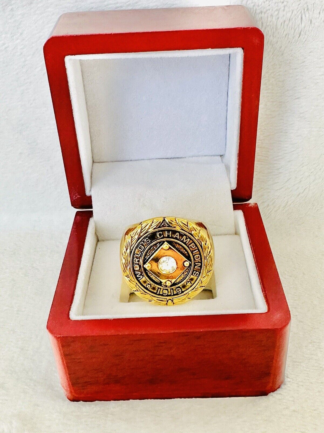 1919 CINCINNATI REDS World Series Championship Ring W Box,  SHIP - EB Sports Champion's Cache