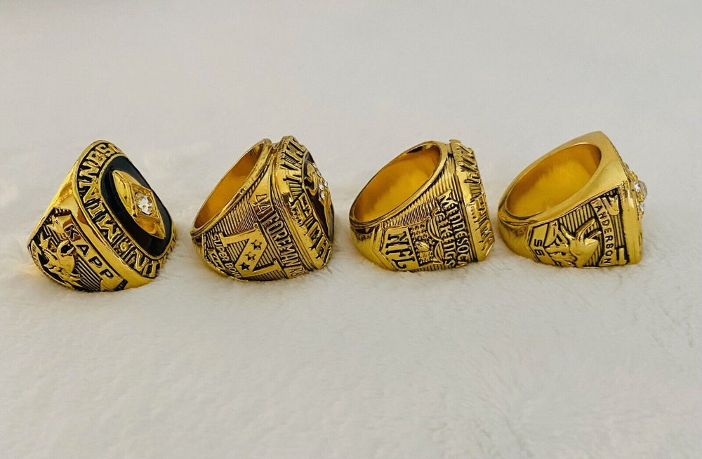 4 PCS Minnesota Vikings NFC Championship Complete Ring SET US SHIP - EB Sports Champion's Cache