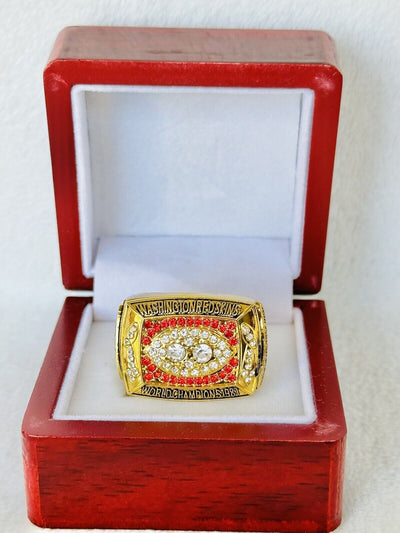 1987 Washington Redskins Championship Replica Ring W Box,  SHIP - EB Sports Champion's Cache