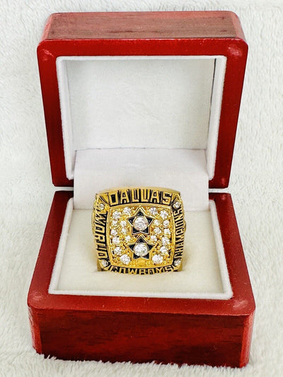 1977 Dallas Cowboys Championship Ring W Box, Roger Staubach, US SHIP - EB Sports Champion's Cache