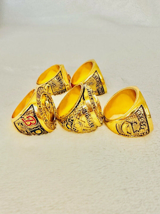 5 PCS Red Sox World Series Babe Ruth Championship Ring Set W Box,  SHIP - EB Sports Champion's Cache