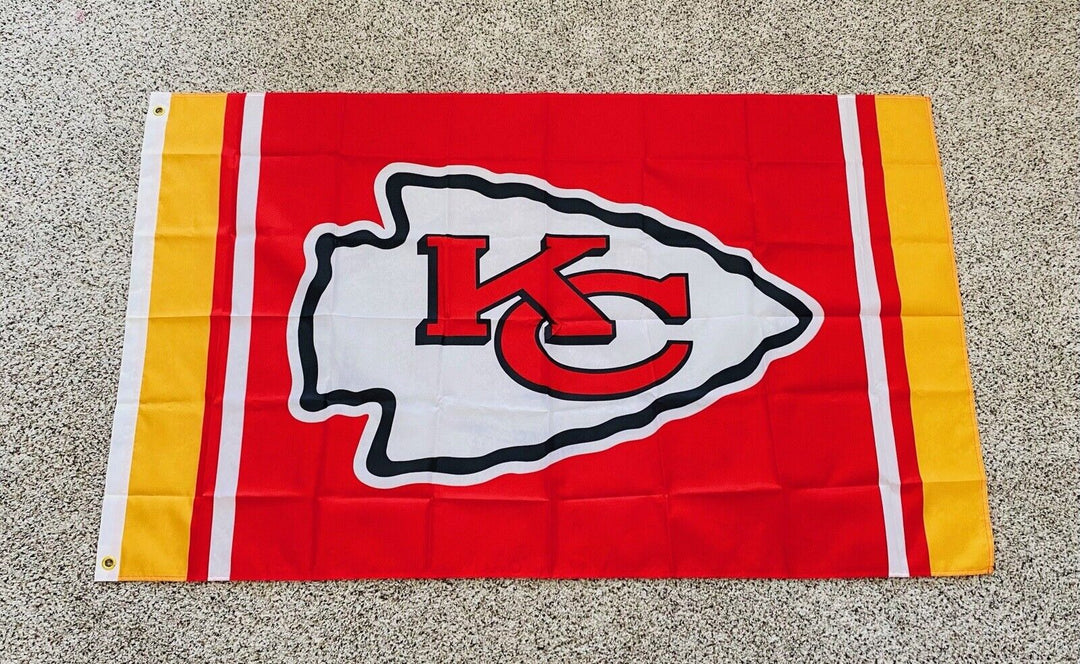 Chiefs FLAG 3X5 Kansas City Banner American Football New Fast USA Shipping KC.. - EB Sports Champion's Cache