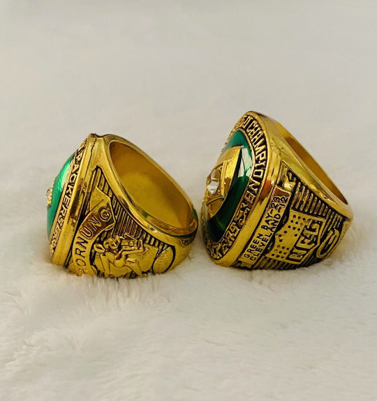 2PCS Green Bay Packers Championship Replica Ring SET, US SHIP. 1961/1965 - EB Sports Champion's Cache