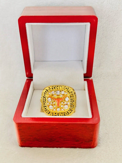 1999 University Of Texas LONGHORNS Cotton Bowl Championship Ring W Box, US SHIP - EB Sports Champion's Cache