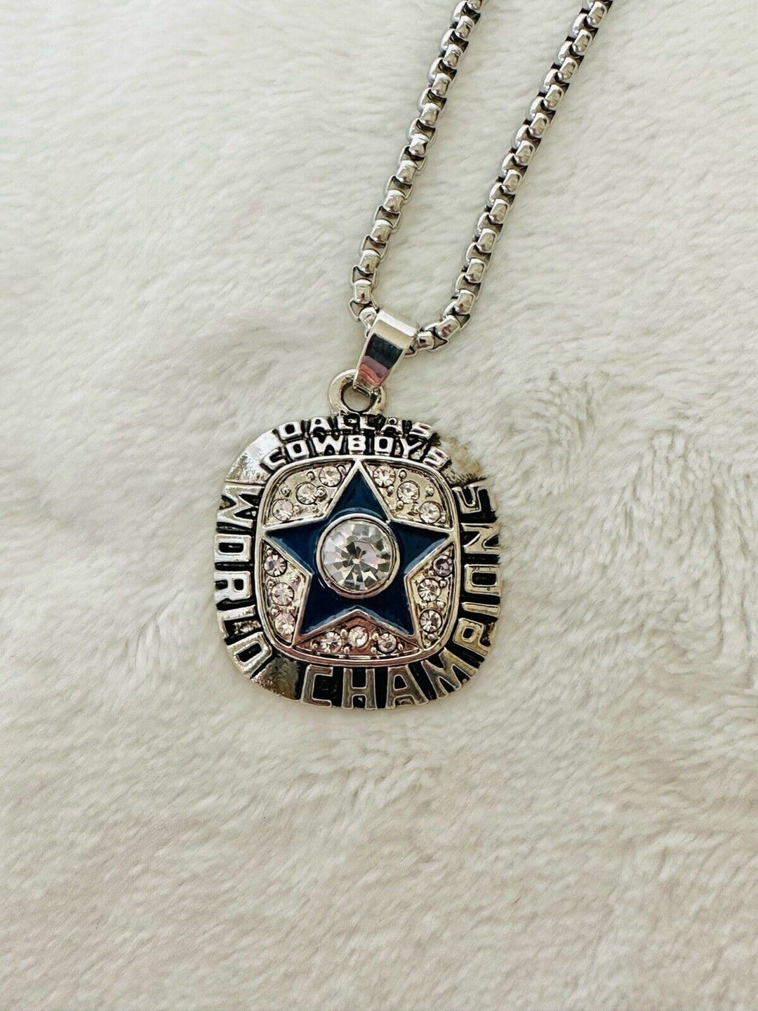 1971 Dallas Cowboys Championship Super Bowl Pendant Necklace, US SHIP - EB Sports Champion's Cache