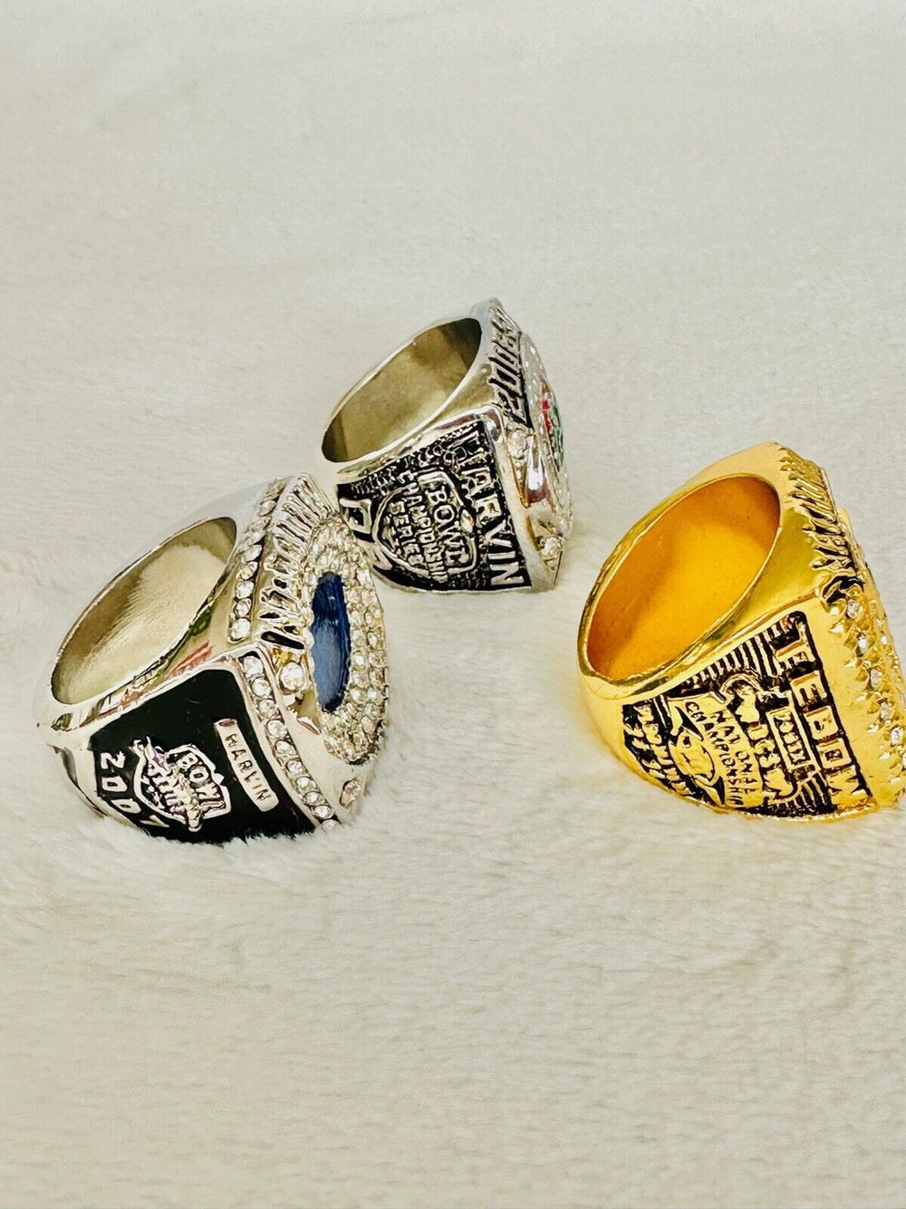 3 PCS Florida Gators Championship Ring, US SHIP, 2006/07/08 - EB Sports Champion's Cache