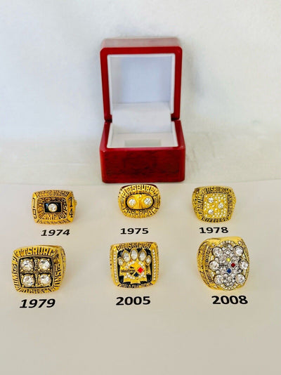 Pittsburgh Steelers Ring W Box Super Bowl Championship, PICK YOUR #, USA SHIP - EB Sports Champion's Cache