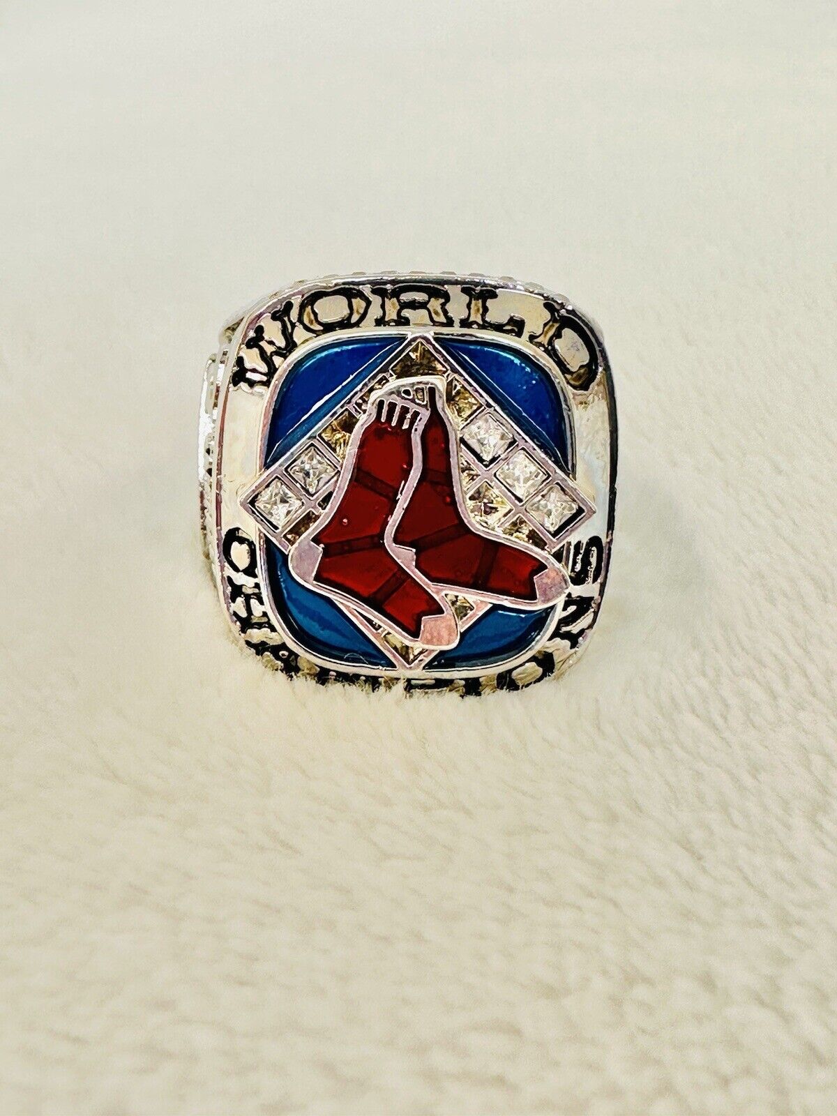 2007 Red Sox World Series Silver Championship Ring,  SHIP - EB Sports Champion's Cache