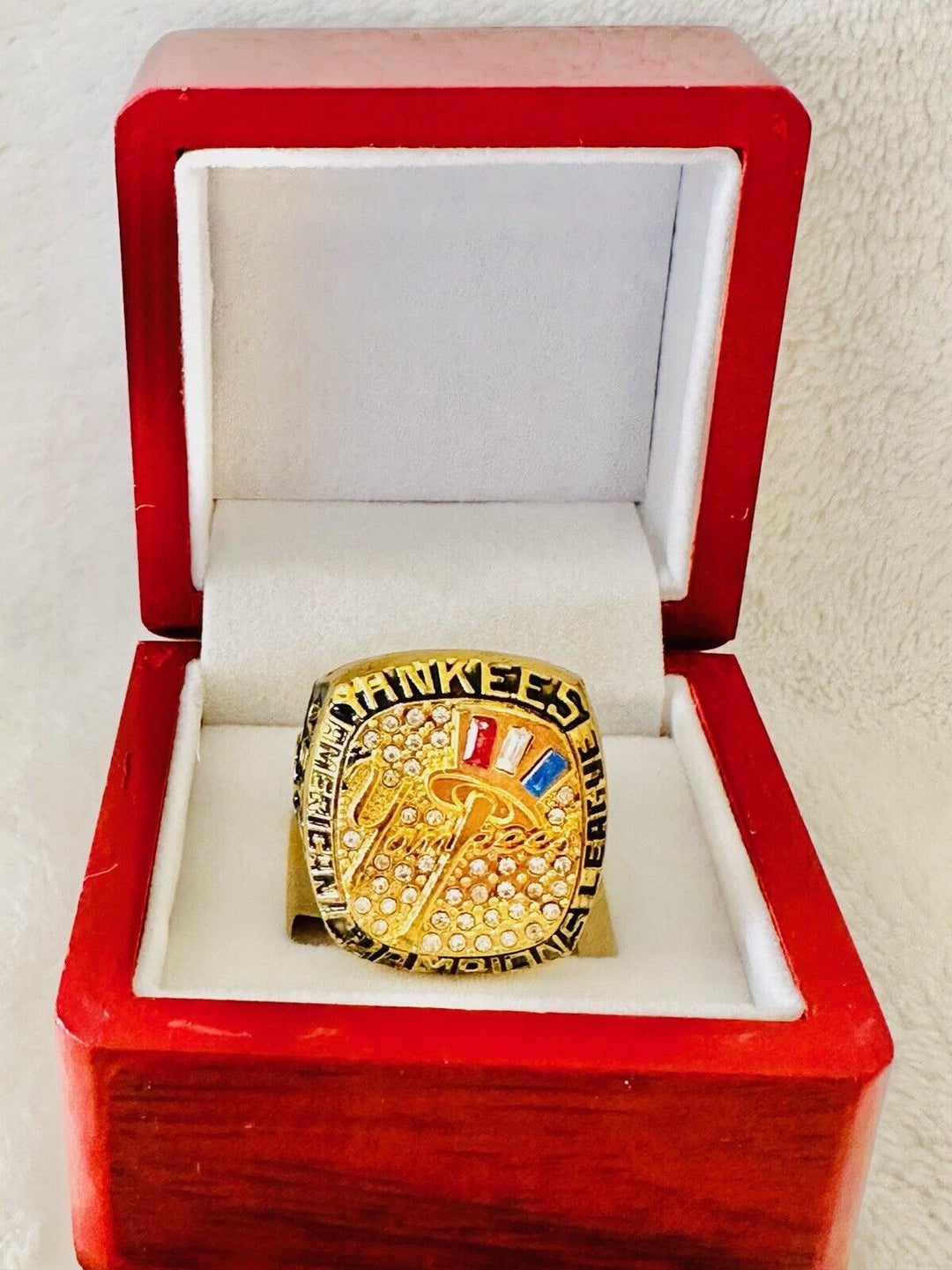 2003 NEW YORK Yankees AL Champions Replica Ring W Box,  SHIP - EB Sports Champion's Cache