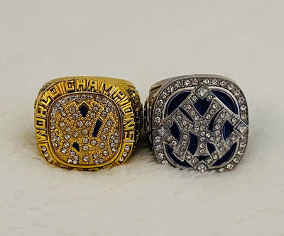 2 PCS NEW YORK Yankees World Series Champions Ring Set,  SHIP 2000/09 - EB Sports Champion's Cache