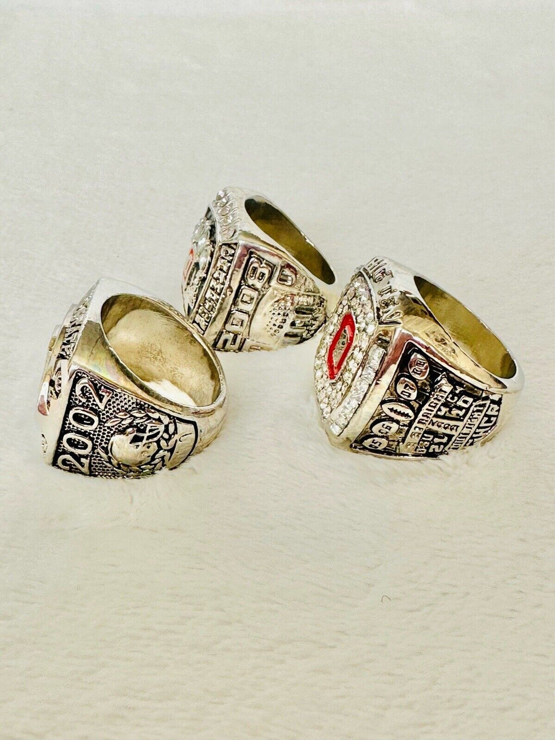 3 PCS Ohio State Big Ten Championship Ring Set W Box, US SHIP - EB Sports Champion's Cache